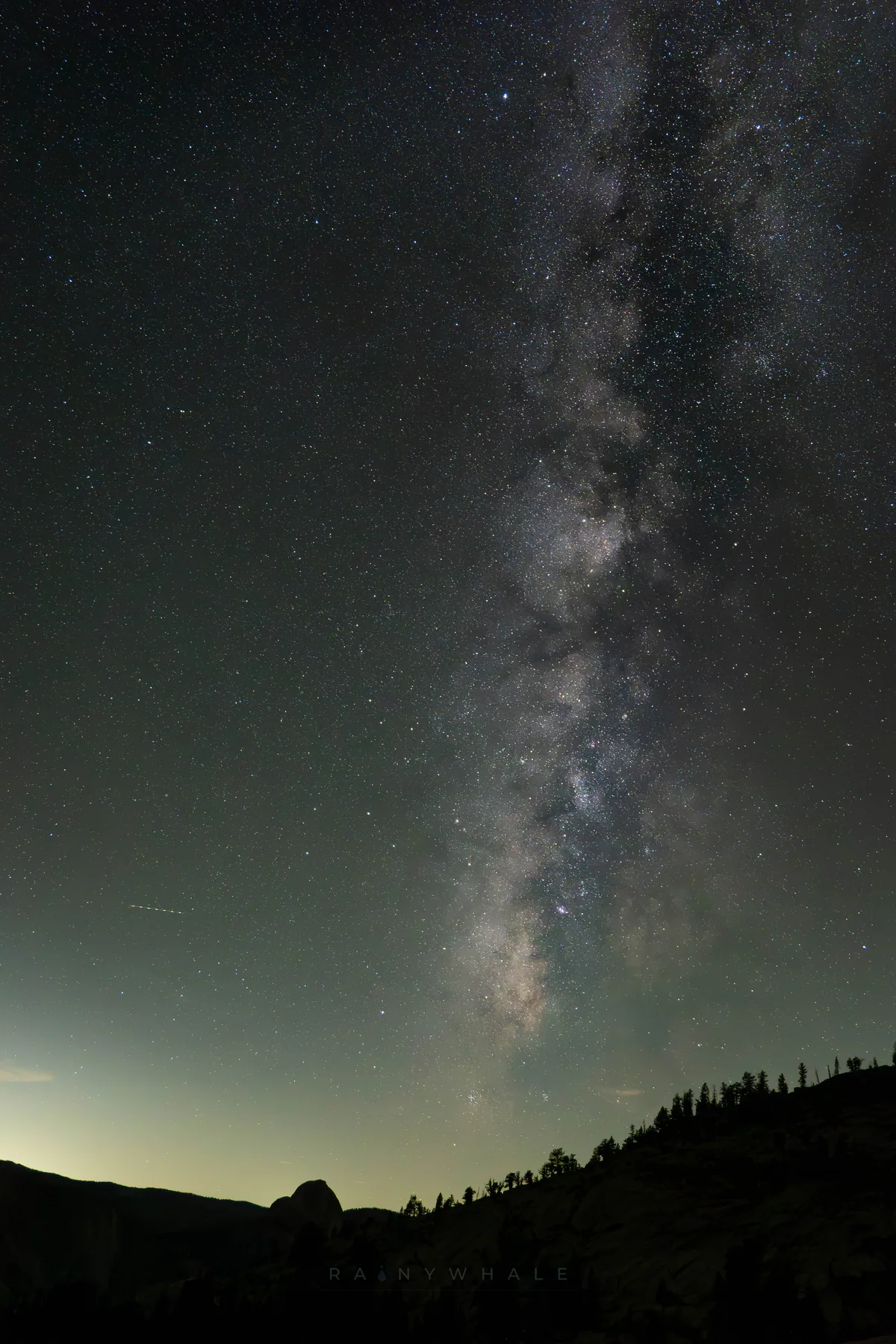 Astrophotography photograph taken at Yosemite National Park, CA